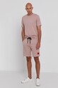 HUGO T-shirt bawełniany 50450482 50450482 różowy AW21