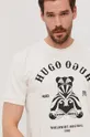 beżowy Hugo T-shirt 50446368