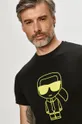 czarny Karl Lagerfeld - T-shirt 511224.755091