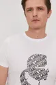 biały Karl Lagerfeld T-shirt 511224.755057