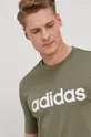 зелёный Футболка adidas
