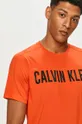 oranžová Calvin Klein Performance - Tričko