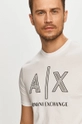 biały Armani Exchange - T-shirt 3KZTAF.ZJ4JZ