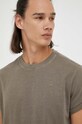 G-Star t-shirt bawełniany Lash brązowy D16396.2653