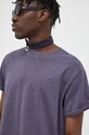 G-Star Raw t-shirt bawełniany fioletowy D16396.2653