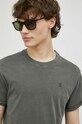 G-Star t-shirt bawełniany zielony D16396.2653