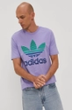 fioletowy adidas Originals T-shirt GN3650 Męski