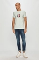 Tommy Hilfiger - T-shirt turkusowy