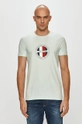 turkusowy Tommy Hilfiger - T-shirt