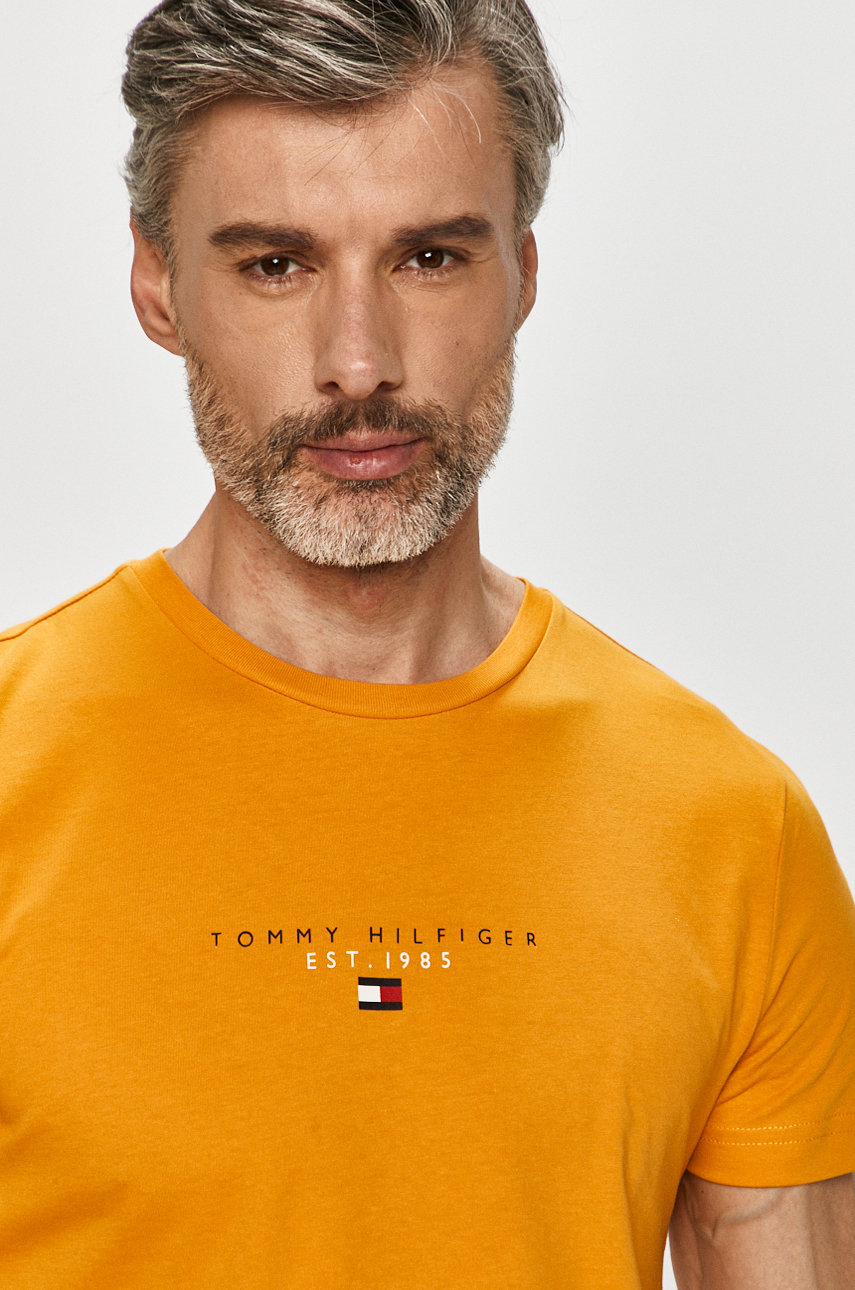 žltá Tommy Hilfiger - Tričko
