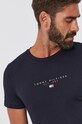Bavlnené tričko Tommy Hilfiger tmavomodrá MW0MW17676.4891