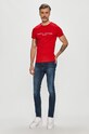 Tommy Hilfiger - Μπλουζάκι MW0MW11797.4891 κόκκινο SS21