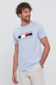 niebieski Tommy Hilfiger T-shirt