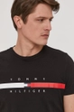 fekete Tommy Hilfiger t-shirt