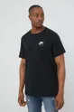 Βαμβακερό μπλουζάκι Nike Sportswear μαύρο