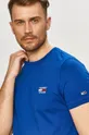 niebieski Tommy Jeans - T-shirt DM0DM10099.4891 Męski