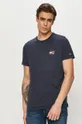 granatowy Tommy Jeans - T-shirt DM0DM10099.4891 Męski