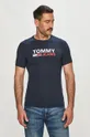 granatowy Tommy Jeans - T-shirt DM0DM10626.4891