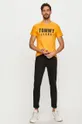 Tommy Jeans - T-shirt DM0DM10243.4891 pomarańczowy