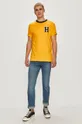 Tommy Hilfiger - T-shirt żółty