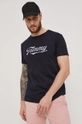 granatowy Tommy Hilfiger T-shirt Męski