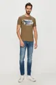 Pepe Jeans - T-shirt Golders zöld