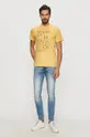 Pepe Jeans - T-shirt Saul żółty