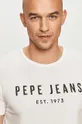 білий Pepe Jeans - Футболка Pol