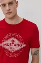 czerwony Mustang T-shirt