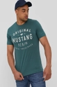 Mustang T-shirt zielony