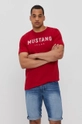 czerwony Mustang T-shirt