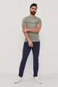 Trussardi Jeans T-shirt turkusowy