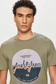 zielony Jack & Jones - T-shirt