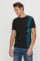 czarny Emporio Armani - T-shirt 211831.1P469