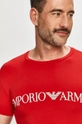 czerwony Emporio Armani - T-shirt 111035.1P516 Męski