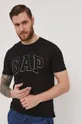 czarny GAP T-shirt Męski