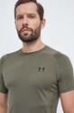 Under Armour t-shirt treningowy zielony 1361683