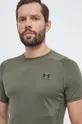 zielony Under Armour t-shirt treningowy