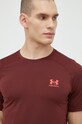 Majica kratkih rukava za trening Under Armour bordo 1361683