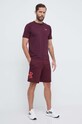Majica kratkih rukava za trening Under Armour 1345317 bordo AW23