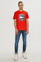 Lacoste - T-shirt TH1786 czerwony