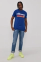 Ellesse T-shirt bawełniany niebieski