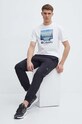 Columbia t-shirt bawełniany Path Lake 1934814 biały SS24