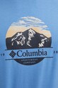 Βαμβακερό μπλουζάκι Columbia Path Lake Path Lake μπλε 1934814
