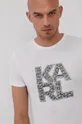 Karl Lagerfeld T-shirt KL21MTS01 biały