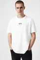 biały AllSaints T-shirt bawełniany OPPOSITION SS CREW Męski