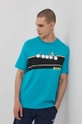 turkusowy Diadora T-shirt Męski