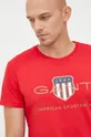 czerwony Gant T-shirt 2003099