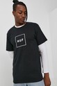 HUF T-shirt bawełniany ts00507 czarny