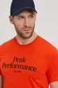 oranžová Tričko Peak Performance